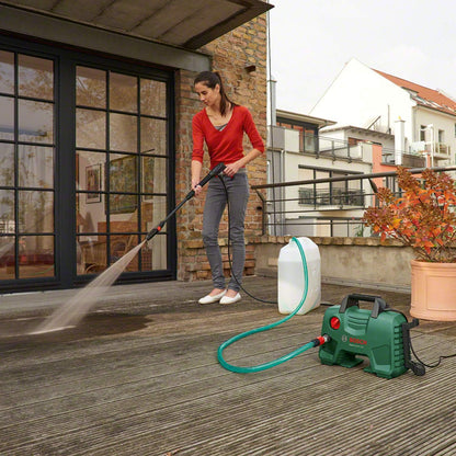 Bosch Home and Garden hogedrukreiniger EasyAquatak 120 (1500 W, druk: 120 bar, kartonnen doos) & Bosch Home and Garden F016800361 6m verlengslang