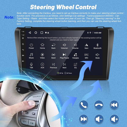 Android Autoradio – Car Stereo – Headunit – Multimedia Systeem – Touchscreen Radio – 9 Inch IPS Display – Draadloos Carplay & Android Auto