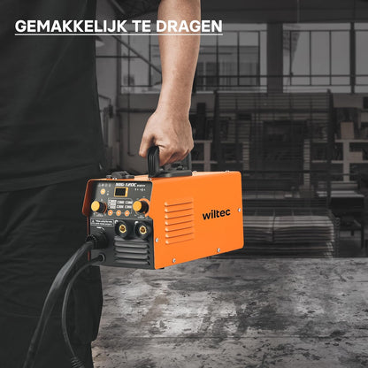 XPOtool digitaal lasapparaat IGBT 120 A v. MIG-, MMA-/E-Hand-, Flux-/vuldraad-,WIG-/TIG-lassen FCAW