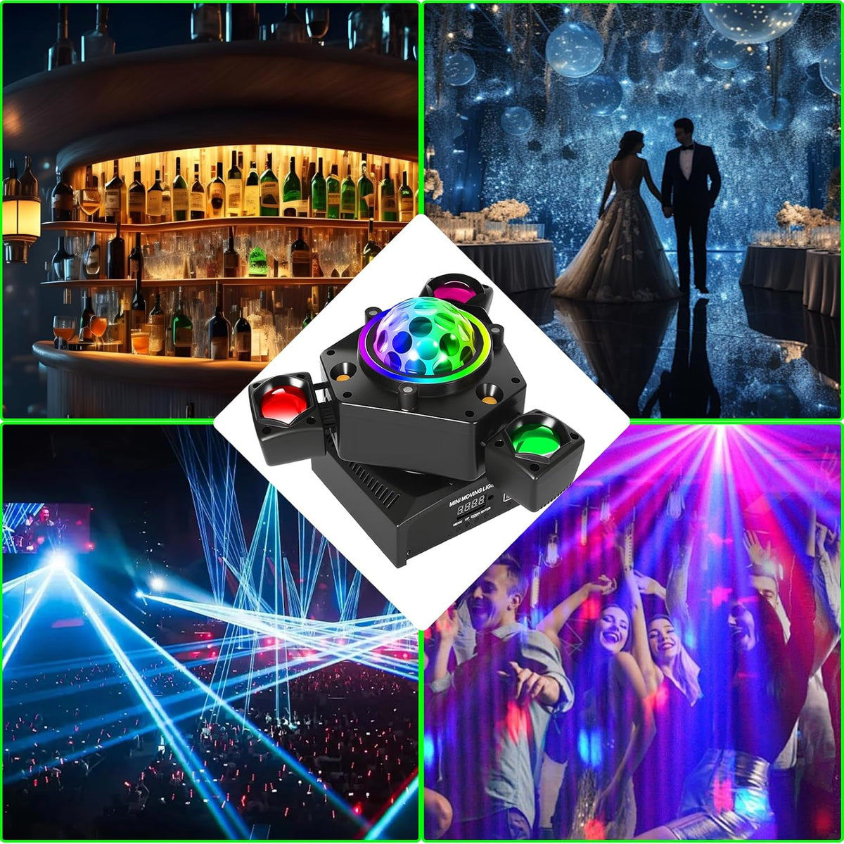 150 W Bewegingskop Stage Lichtstraal LED RGBW DMX512 scènes beweging hoofdlicht, geluidsgeactiveerd, podiumlicht, discolamp met afstandsbediening, feestlicht voor DJ bar, verjaardag, discobruiloft