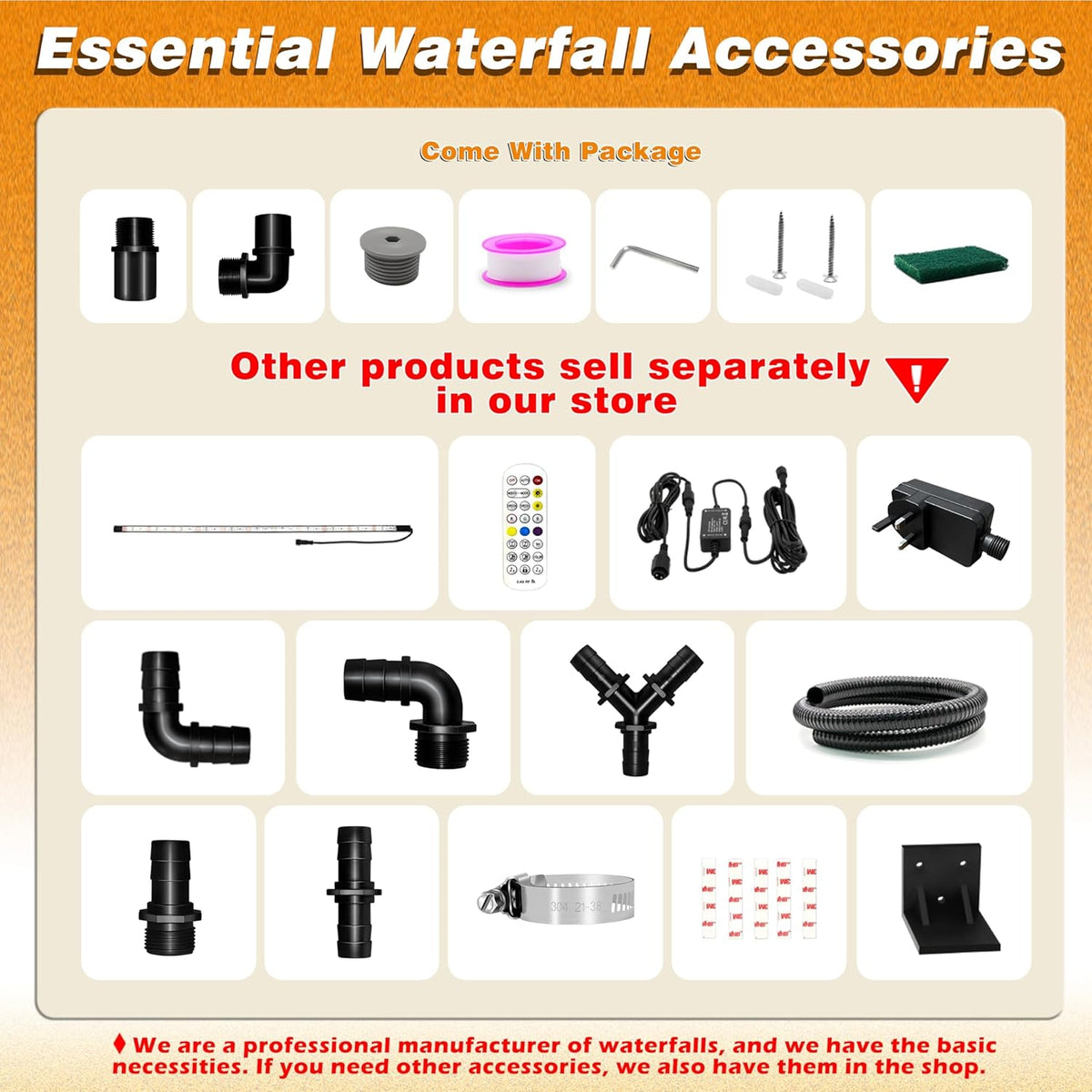 Vijver waterval Blade Kit, 90 cm RVS Zwembad Fontein met Accessoires, Breedte 15 cm Spillway Water Feature Waterval Cascade voor Tuin Patio Vijver Decoratie