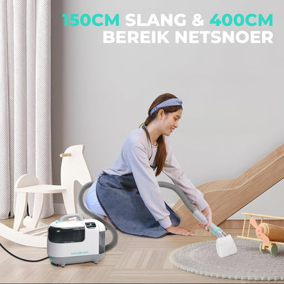Tapijtreiniger – Vloerreiniger – Bekledingreiniger – Stofzuiger – Bankreiniger – Warm Waterfunctie Tot 60°C – Stoomfunctie Tot 100°C