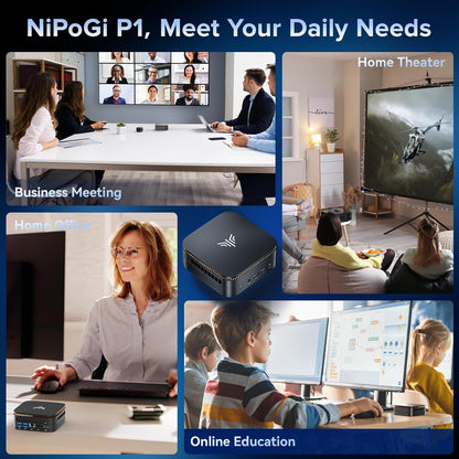 Mini PC – Compact PC – Mini Desktop – Stille PC – Krachtige PC – AMD Ryzen 4300U Processor – Triple 4K UHD Display Support