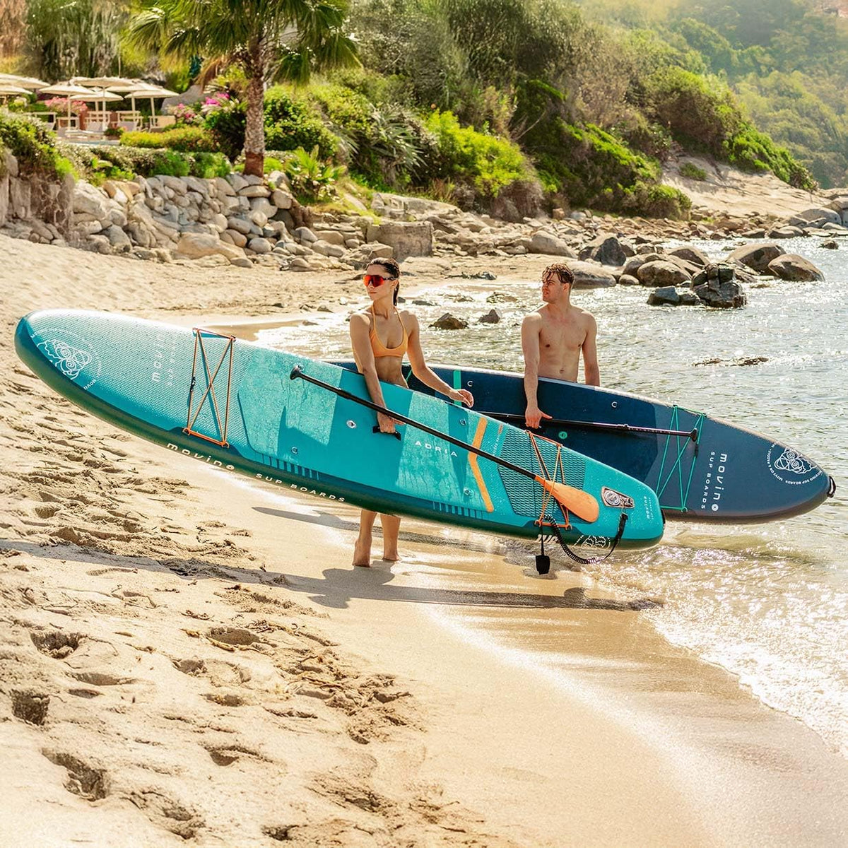 Movino Stand Up Paddle Board – 2-in-1 SUP Kajak Opblaasbaar – Draagvermogen Tot 165 kg Set Met Accessoires Peddel – 350 x 83 x 15 cm – Adria 11’6"