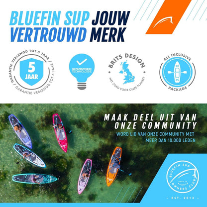 Bluefin Scout en Ranger Opblaasbare Kajak | Opblaasbare Kano Alternatief | Verkrijgbaar in twee Maten - Scout 1-Persoons Kajak en Ranger 2-Persoons Kajak