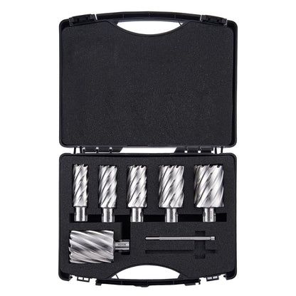 Wortelfrees – Ringfrees – Metaalfrees – Snelwisselfrees – HSS Ringfrees – 6-Delige Set – Hoogwaardig M2AL Snelstaal – Snelle 1-Seconde Wissel