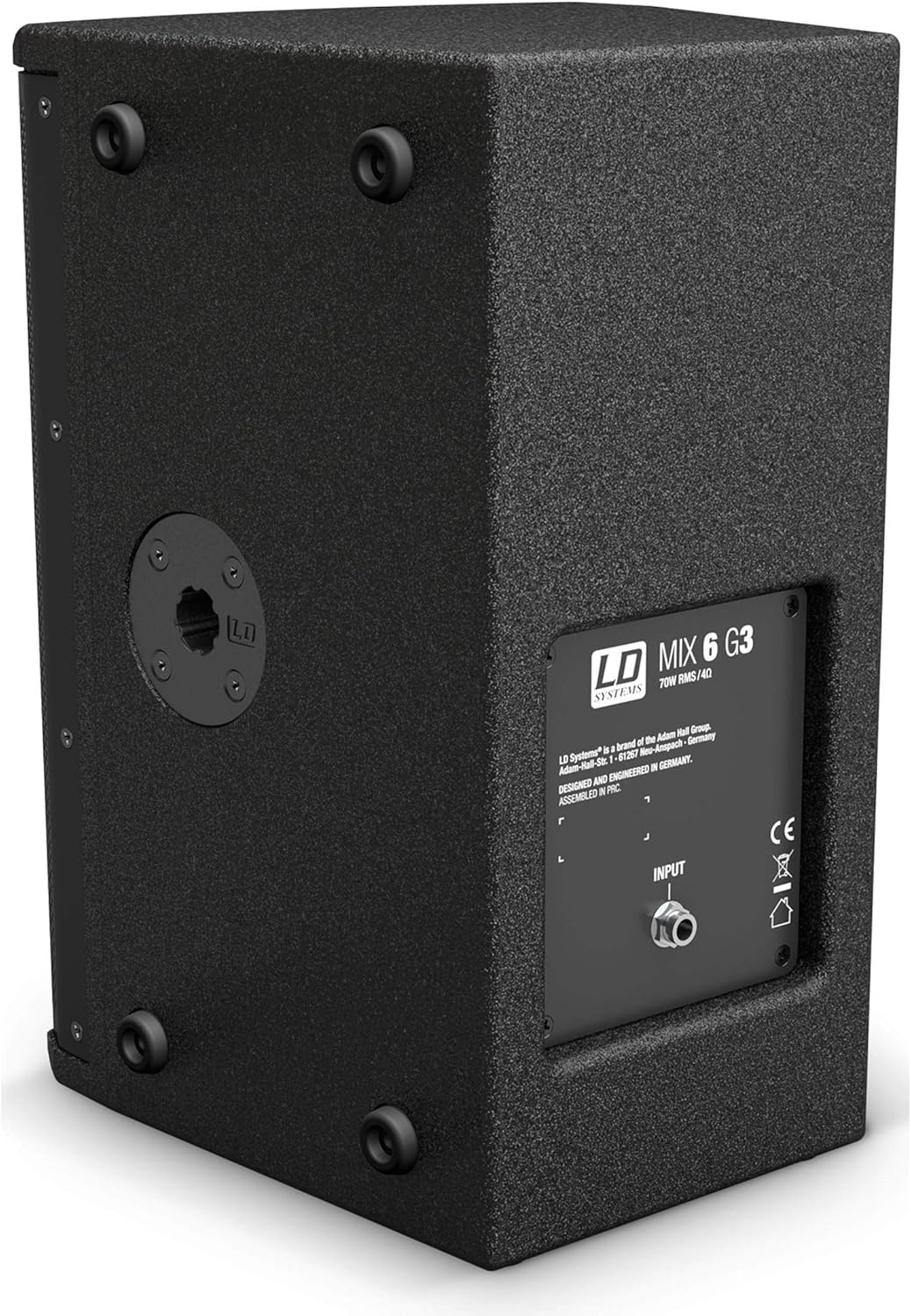 Passieve 2-Weg Luidspreker – PA-Luidspreker – Speakerkast – Monitorluidspreker – Slave-Luidspreker – 280 Watt Piekbelastbaarheid – 6,5 Inch Woofer en 1 Inch Tweeter