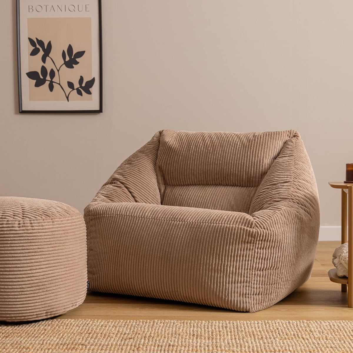 Zitzak – Zitzakstoel – Zitzakfauteuil – Beanbag – Loungezitzak – Corduroy – Groot Formaat – Inclusief Vulling