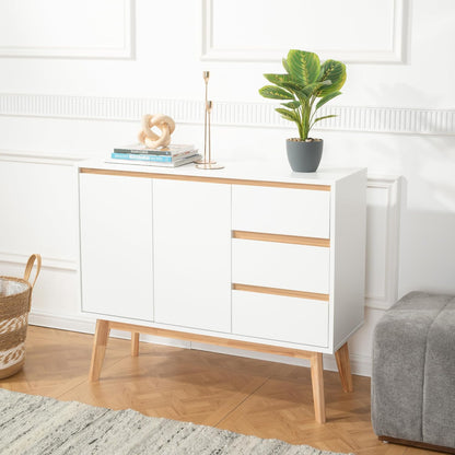 Dressoir TAROLO I MDF-plaat, UV-gecoat Wit