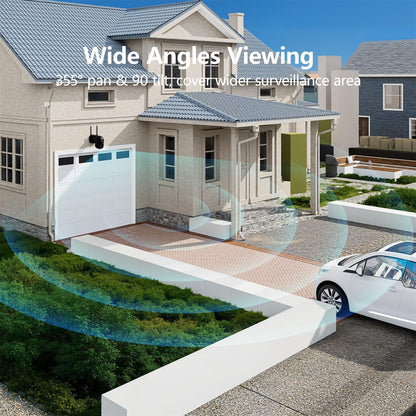 Bewakingscamera Systeem Buiten – Wifi Beveiligingscamera – Draadloze CCTV Camera – Outdoor Camera Set – NVR 16 Kanaals Recorder – 4K 8MP Resolutie – Kleurennachtzicht met Bewegingssensor