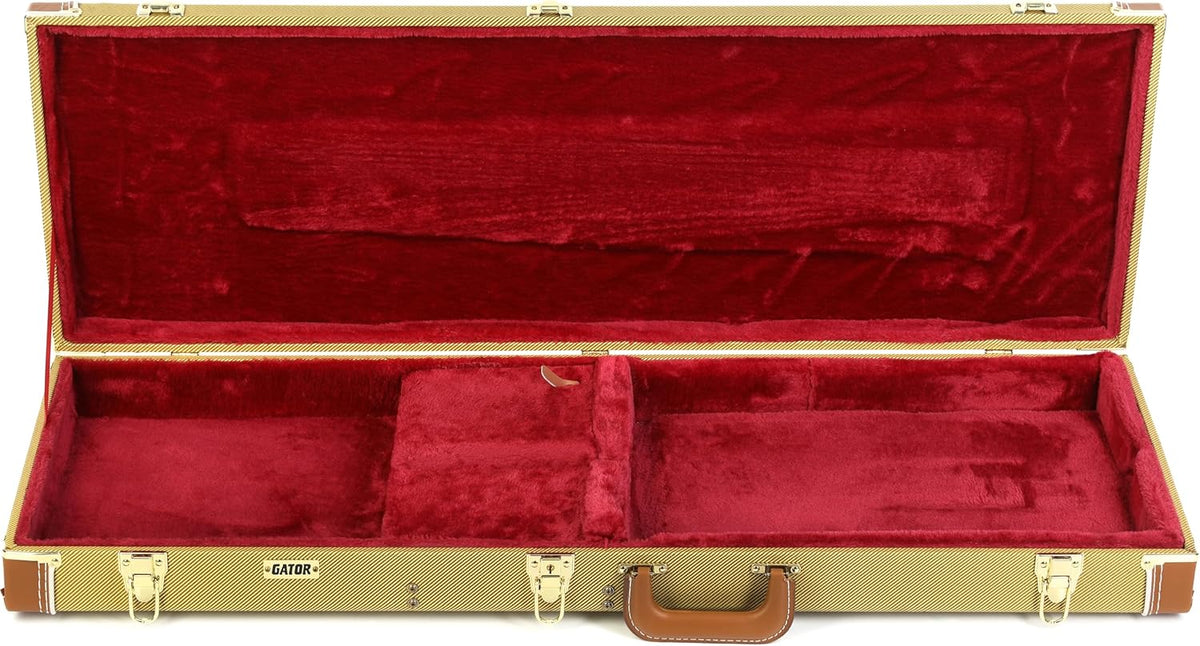 Gator Luxe Houten Koffer voor Elektrische Gitaren - Tweed