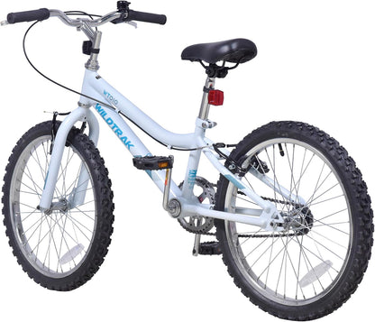 Wildtrak - 20 inch fiets voor kinderen, leeftijd 6-9 jaar, verstelbare remmen - wit