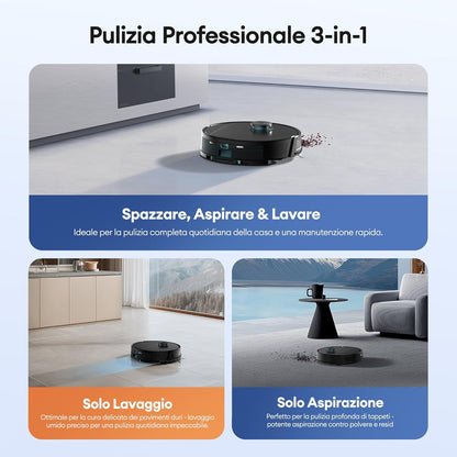 Ultenic Robotstofzuiger, robotstofzuiger, 6000 Pa, lange levensduur, Alexa/APP/IFTTT robotstofzuiger, ultradun, stil