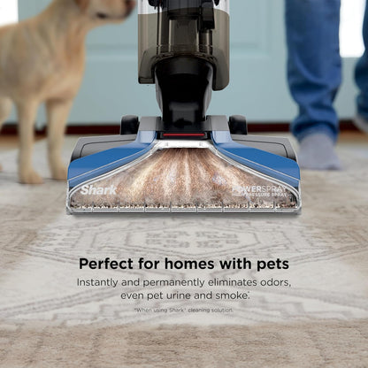 Shark EX121BRN CarpetXpert Upright Pet Carpet Cleaner Deep Cleaning Dirt and Dirt Removal Carpet Shampoo, Blue - QUORE