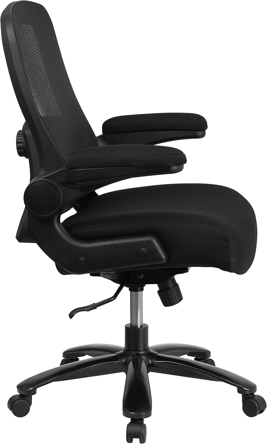 Flash Furniture Grote en hoge bureaustoel | Zwarte Mesh Executive Draaibare Bureaustoel met Lumbale en Rugsteun en Wielen