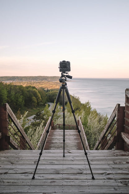 Aluminium Statief – Camerastatief – Fotostatief – Videostatief – Driepoot – 3-Wegkop Met 360° Panoramabeweging – Verstelbare Middenkolom Tot 175,2 Cm