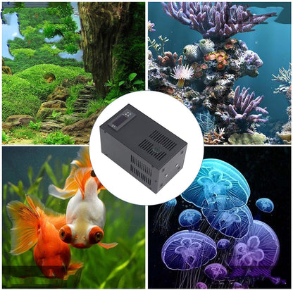 Aquarium waterkoeler – Aquariumkoeler – Waterchiller – Waterkoelsysteem – Koelmachine – 70W – Voor Zoetwater En Zoutwater – Voor Aquaria Tot 20 Liter