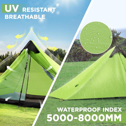 Ultralichte campingtent New LanShan voor buiten, 2 personen, perfect voor kamperen, backpacken en wandelingen