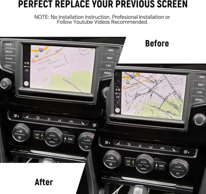 TDO-WVGA0633F00045 Lcd scherm Touchscreen Digitizer voor VW Magotan B7 Scirocco Golf 6R Polo Tiguan Monitor, voor Skoda Octavia Yeti Navigatie, TDO-WVGA0633F00039