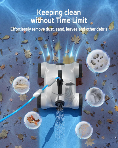 <font dir="auto" style="vertical-align: inherit;"><font dir="auto" style="vertical-align: inherit;">        WYBOT Automatic pool robot, pool cleaner with 150W double motor, 3 cleaning cycles (1/2/3 hours), pool vacuum for pool slopes up to 30 degrees