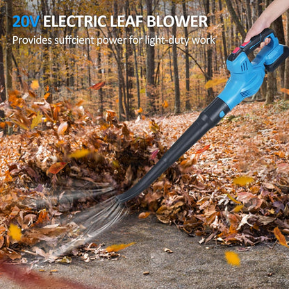 Accu-bladblazer 20 V krachtige borstelmotor 300 W handblazer handblazer 150 MPH bladblazer elektrische gazononderhoud bladblazer accu bladblazer 2,0 Ah voor de