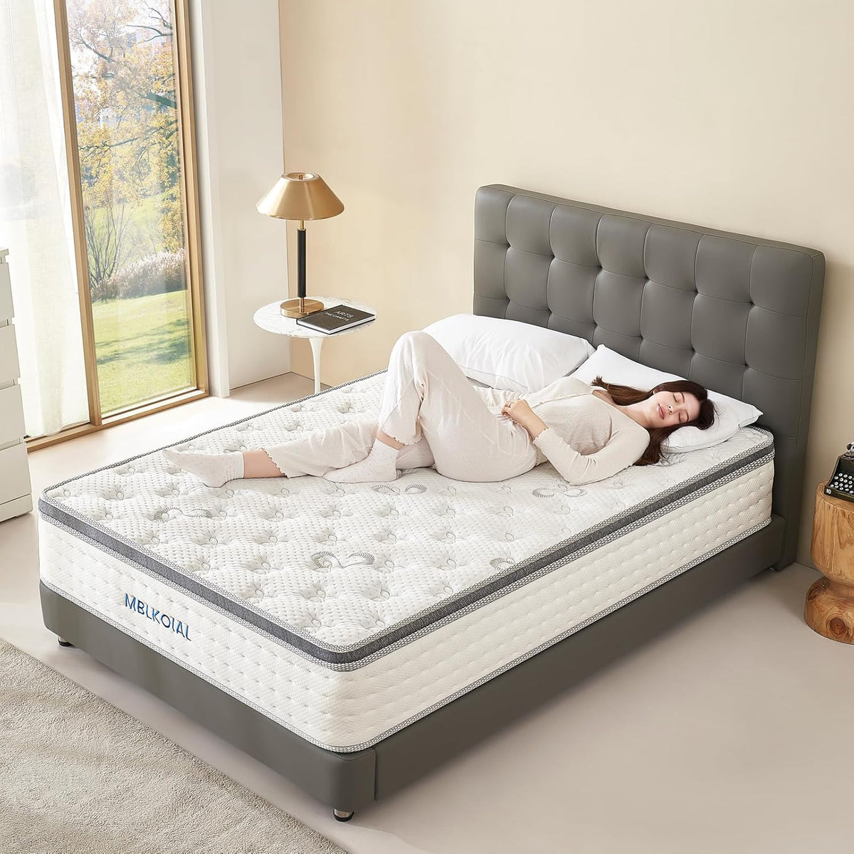 Matras 140 x 200 cm Hoogte 30 cm Veerkernmatras Orthopedische zakveerkernmatras Hardheidsgraad H3 Oeko-Tex gecertificeerd Matras voor volwassenen (30 CM, 140 x 200 cm)