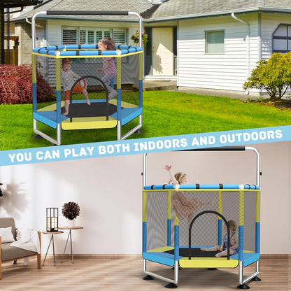 trampoline outdoor blauw