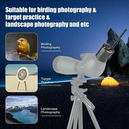 Draadloze Oculaircamera – Spotting Scope Camera – Telescoopcamera – Digiscoping Camera – Elektronische Oculaircamera – 1,25 Inch Aansluiting – 1080P HD-Beelden