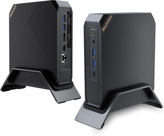 Blackview Mini PC Intel Core i5-12450H(bis zu 4,40GHz), MP200 16GB + 1TB Mini Desktop Computer Windows 11, HDMI+DP+Typ-C 4K-UHD Triple Display, Gigabit Ethernet, WiFi 6 BT5.2, für Spiele/Büro/HTPC