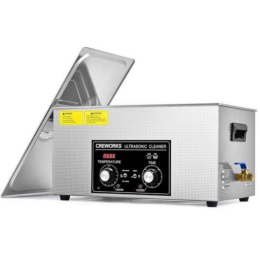 Ultrasone Reiniger – Ultrasoon Apparaat – Schoonmaakmachine – Reinigingsbad – Spoelbak – 22 Liter Tank – Roestvrijstalen Behuizing – Instelbare Timer en Verwarming Tot 80°C