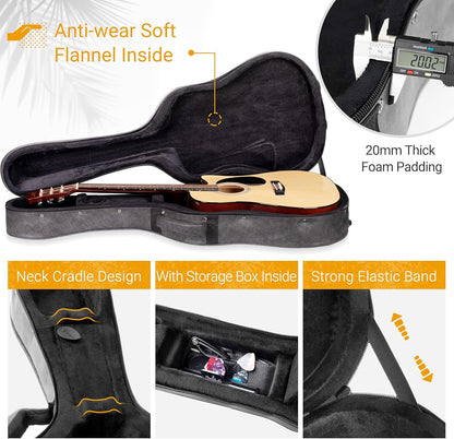 CAHAYA Akoestische gitaarkoffer geschikt voor 40 41 inch akoestische gitaar