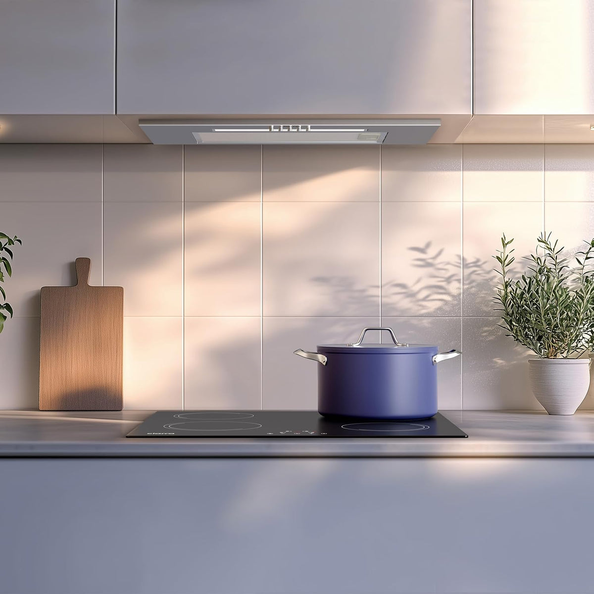 CIARRA CBCS5913D Afzuigkap inbouw ventilatorbouwsteen 52 cm afvoerlucht inbouwkap afzuigkap 300 m³/h efficiënte afzuigkap afzuigkap compatibel CBCF005 actieve koolfilter roestvrij staal zilver - QUORE