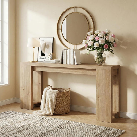 Console tafel – Haltafel – Sofa tafel – Entree tafel – Sidetable – Extra lang 160 cm – Robuust E1 spaanplaat