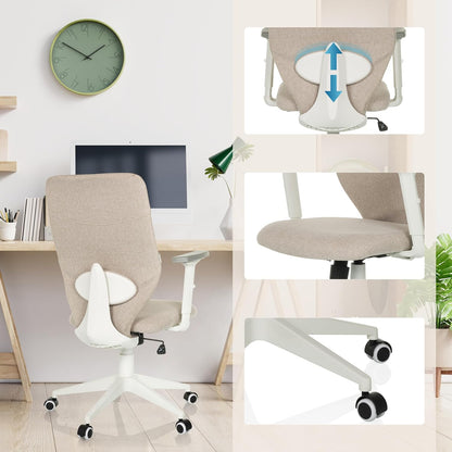 hjh OFFICE Thuisgebruik bureaustoel COSIO II Stof Beige