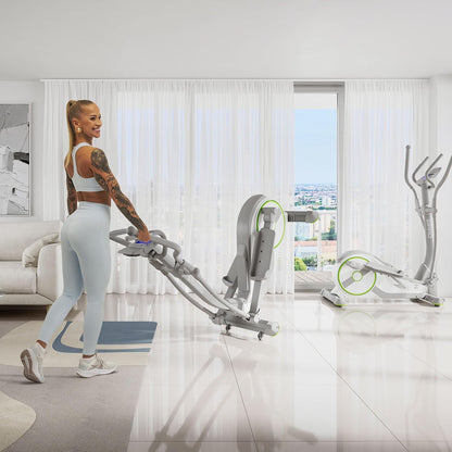 ZIPRO WAVE Home Elliptical Trainer - 32 Levels Magnetic Resistance, Heart Rate Sensors, 16 Programs, Compatible with Kinomap & Zwift, Tablet Holder, Easy Assembly, Home Fitness - QUORE