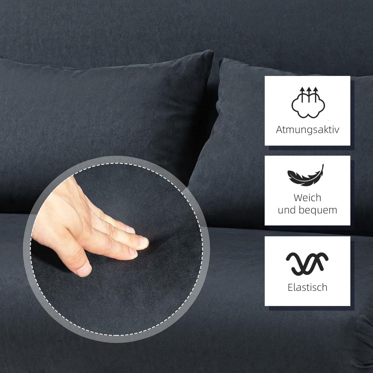 3-in-1 Slaapbank – Slaapbankje – Bedbank – Zetelbed – Slaapzetel – Verstelbare Rugleuning 5-standen – Compact 185x105 cm Fluwelen Bekleding