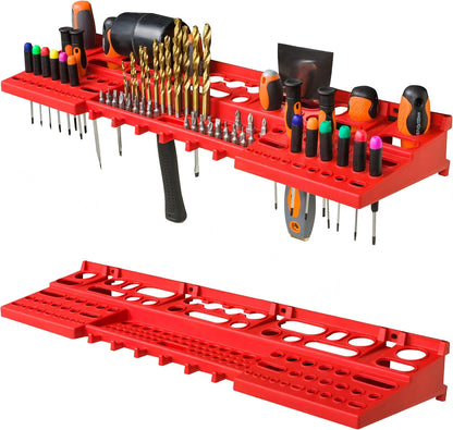 Botle Gereedschapswand, 1728 x 780 mm, stapelboxen, gereedschapshouders, wandplaat met houderrails, voor garage, magazijn, werkplaats en hobby