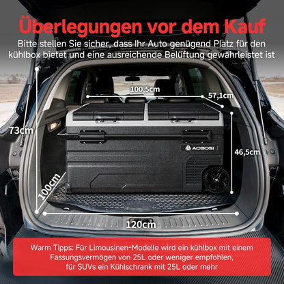 AAOBOSI Grote compressorkoelkast, temperatuurbereik -20 °C tot 20 °C, met app, extra grote inhoud, ideaal voor familie-diners en ontmoetingen met vrienden