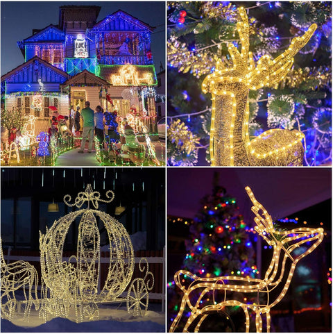Lichtslinger - Lichtsnoer Buiten - LED-lichtslang -  Waterdicht - voor Decoratie - Verlichting - Tuin - Patio - Achtertuin - Gazebo - Terras - Buiten - 230V - 50 Hz - 30m - Warm Wit