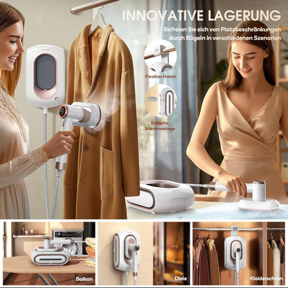 Stoomstrijkijzer – Strijkijzer – Stoomstation – Kledingstomer – Strijkapparaat – 1600 W Vermogen – 1,2 L Afneembaar Waterreservoir