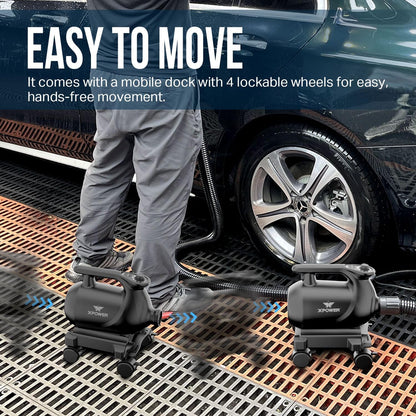 XPOWER Professionele autodroger blower met mobiel dock (A-12)