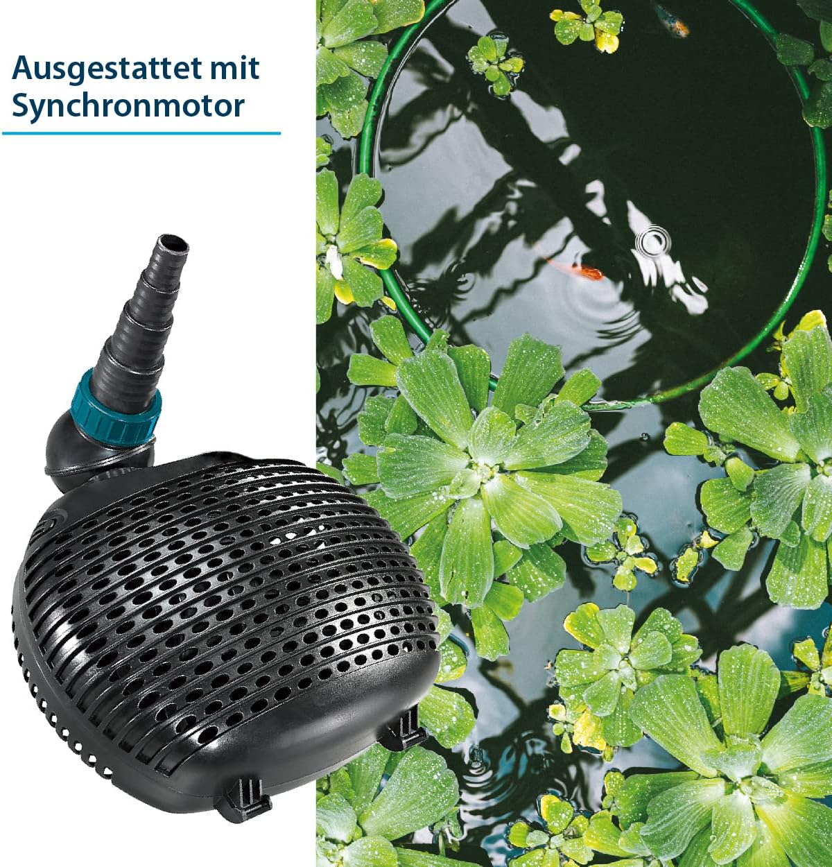 Vijverpomp – Filterpomp – Fonteinpomp – Waterspomp – Beeklooppomp – Energiezuinig 68 Watt – Droogloopbeveiliging Met 10.000 Liter/uur Debiet