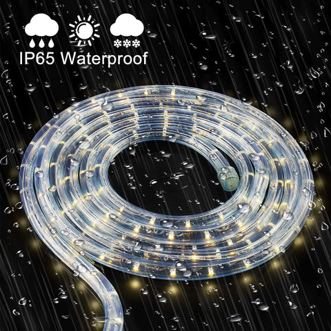 Lichtslinger - Lichtsnoer Buiten - LED-lichtslang - 1800 LEDs - Waterdicht - voor Decoratie - Verlichting - Tuin - Patio - Achtertuin - Gazebo - Terras - Buiten - 2900-3100 K - 50m - Warm Wit