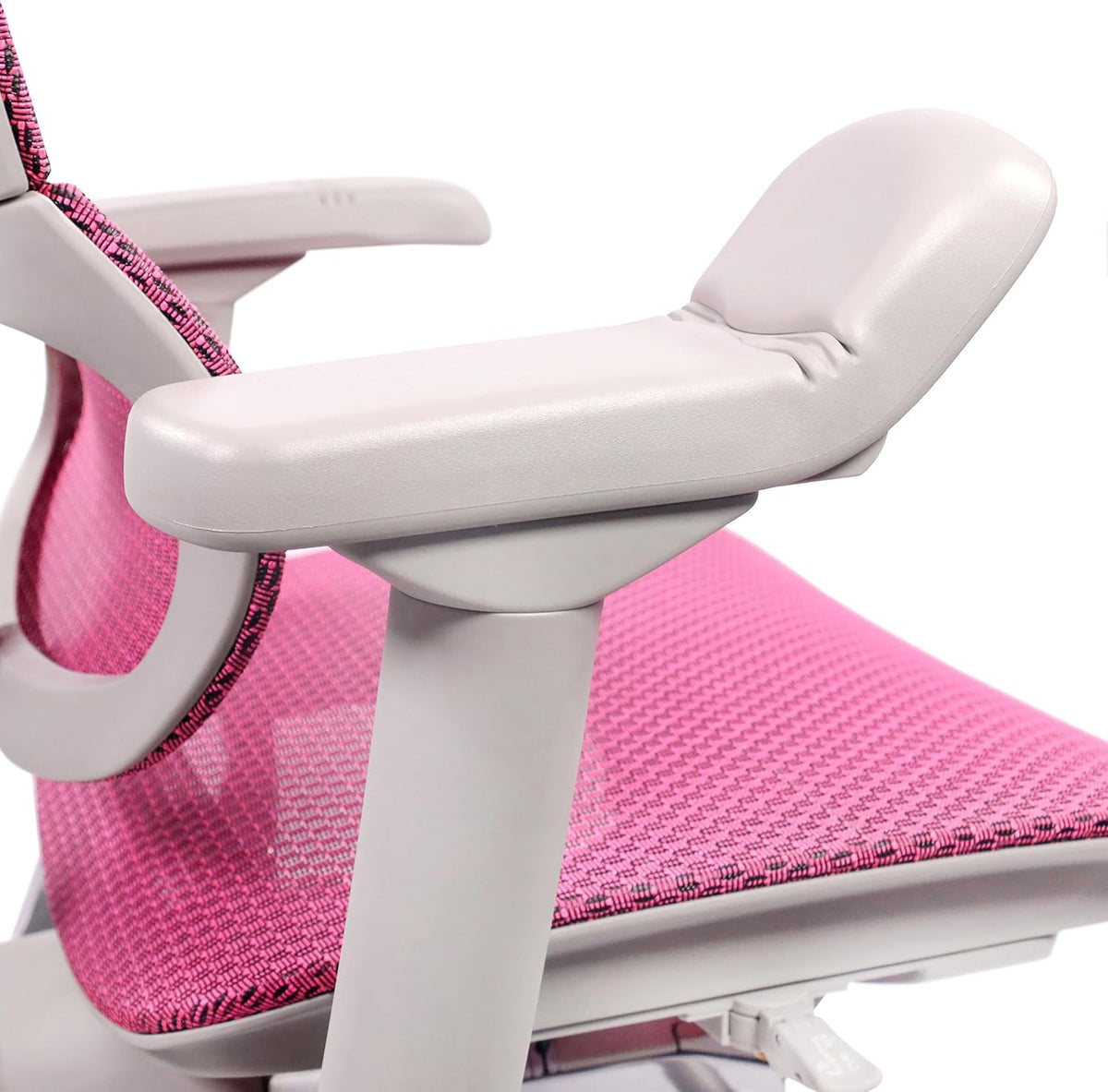 hjh OFFICE Ergonomische ergonomische ERGOHUMAN Slim G GEN2 origineel design, 24 uur inzetstuk, draaistoel met flexibele lendensteun, net roze