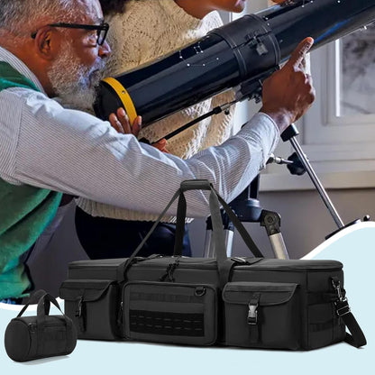 Telescoop draagtas, Zachte gevoerde Telescoopkoffer Compatibel met Celestron-telescoop, 40 inch Telescoop-opbergtas met Vaste Gespen voor Optische Buis en Statief, Bevestigde Kleine Tas