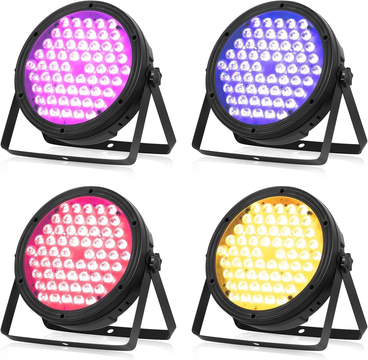 BETOPPER 120W LED Par Light RGBW 4-in-1 Stage Light Moving Head Led Par Spotlight with DMX 512, Sound Activated LED Flood Light Disco Light Party Light Stage Lighting DJ Lights for Bar