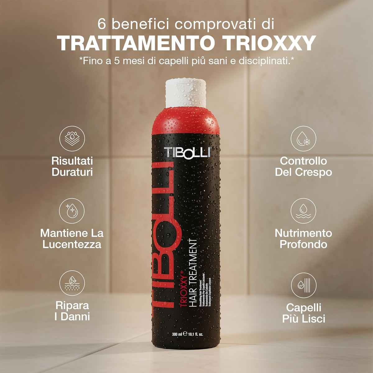 tibolli Trioxxy Hair Treatment 300 ml behandeling werkplaats keratine afwerking