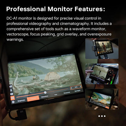 Field Monitor 7 Inch – Cameramonitor – Videomonitor – Monitor Voor Camera – DSLR Monitor – 2800 Nits Helderheid – 4K HDMI In/Uit