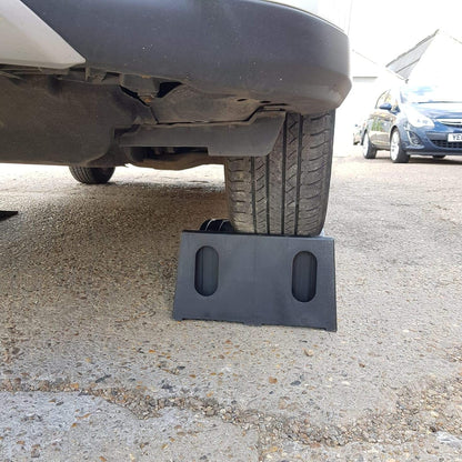 KATSU Kunststof autohellingen, extra breed afneembaar, 2 stuks zware garagehellingen voor het tillen van automobielvoertuigen, werkplaats, autoservice en reparatie 161921