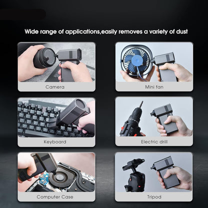VSGO Elektronische Luchtblazer Draagbare Oplaadbare Perslucht Stofzuiger 100000 RPM Palm Turboblower Handheld Vacuüm voor Auto, Camera, Lens, Toetsenbord, Laptop en Drone Reiniging